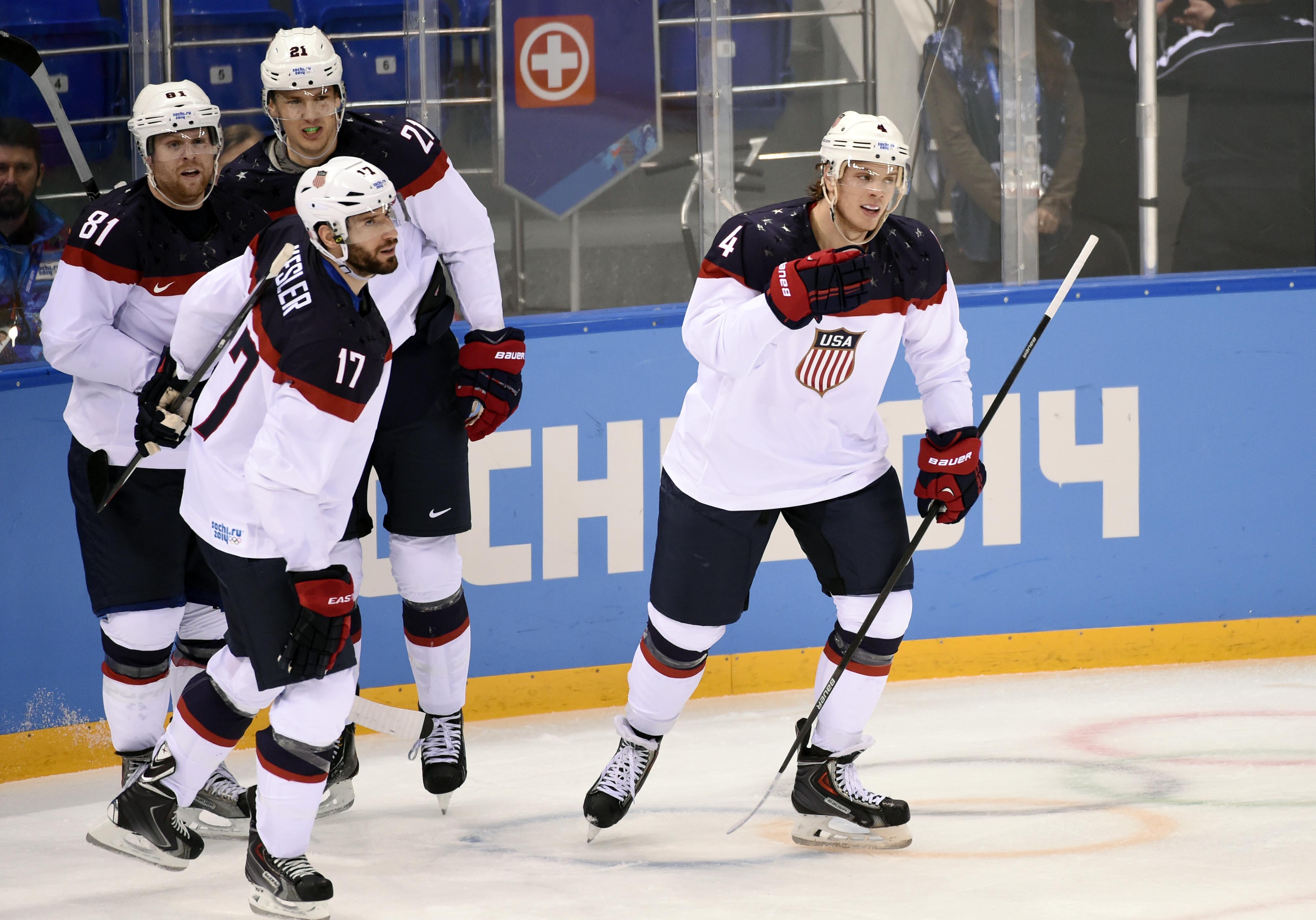 US crushes Slovakia 7-1 in men's Olympic hockey | wusa9.com