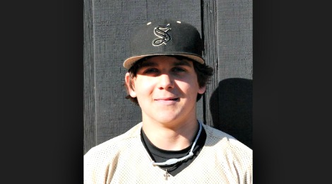 Michael Chavis (1) of Sprayberry High School in Marietta, Georgia playing  for the Atlanta Braves scout