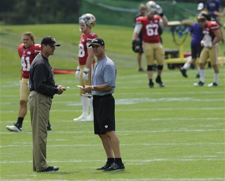 Ravens, 49ers take off the pads for final joint practice