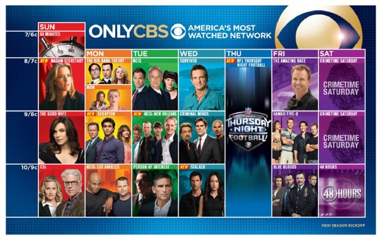 cbs tv shows 2014