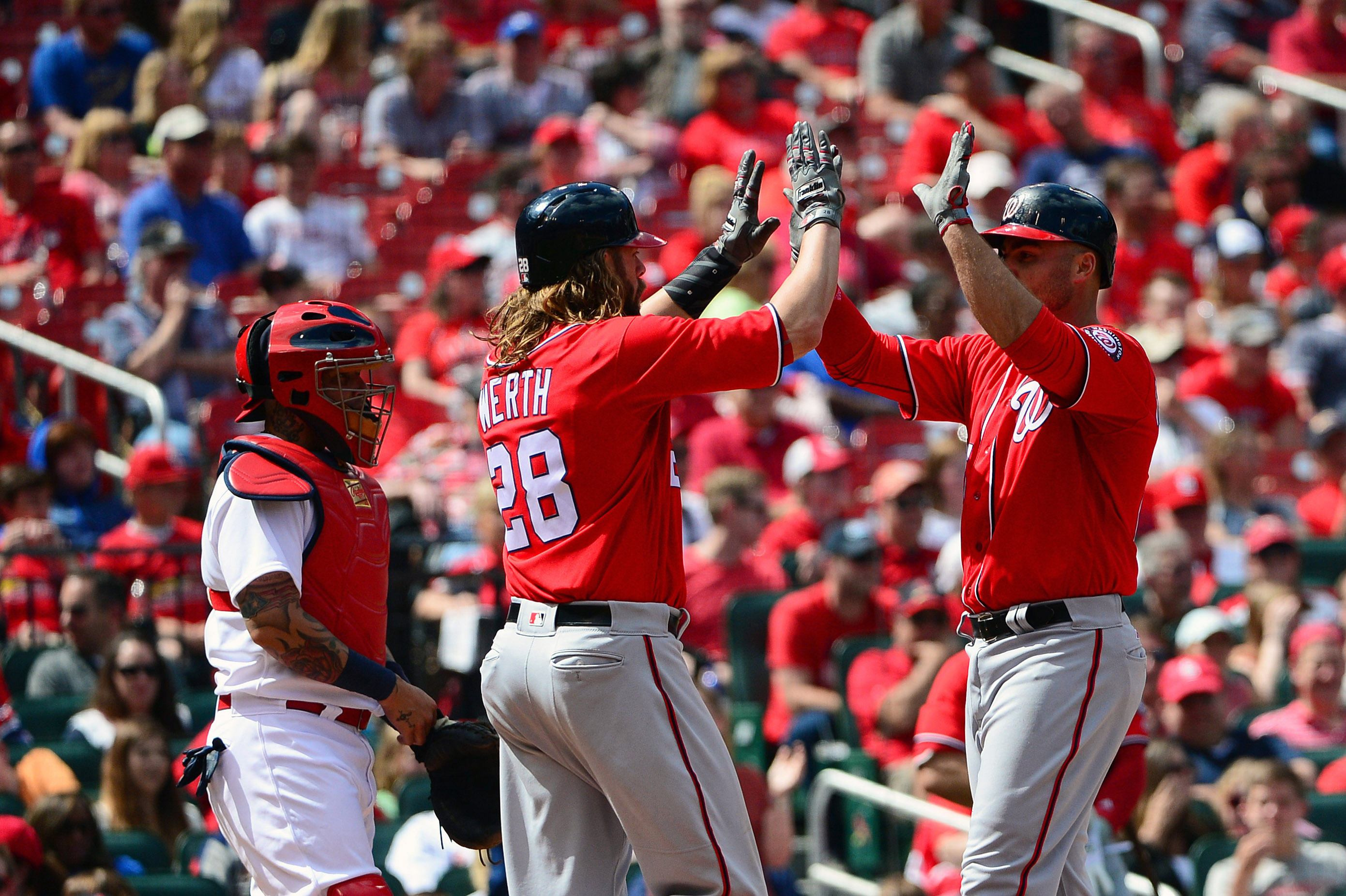 Washington Nationals left fielder Jayson Werth (28) in the seventh