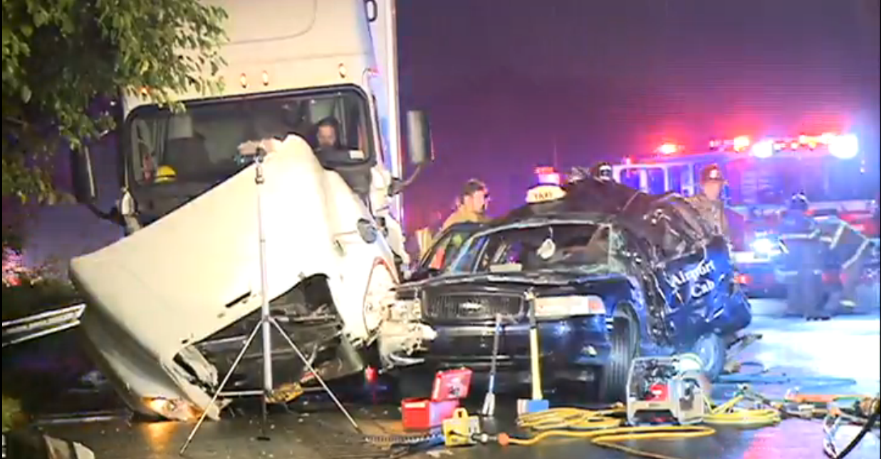 Taxi driver injured in taxi vs. tractor trailer crash on Suitland Pkwy ...