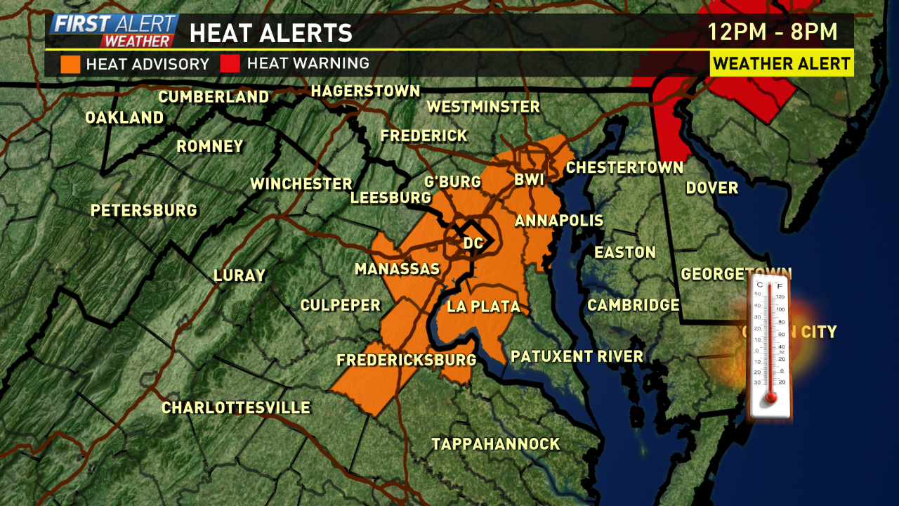 Dangerous Heat Through The Weekend | wusa9.com