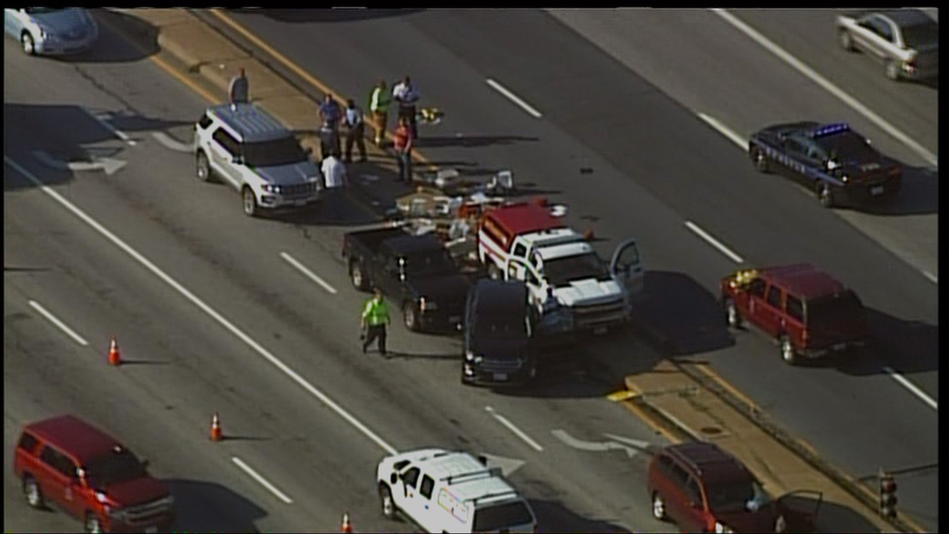 Multivehicle accident in Md. involved fire department truck