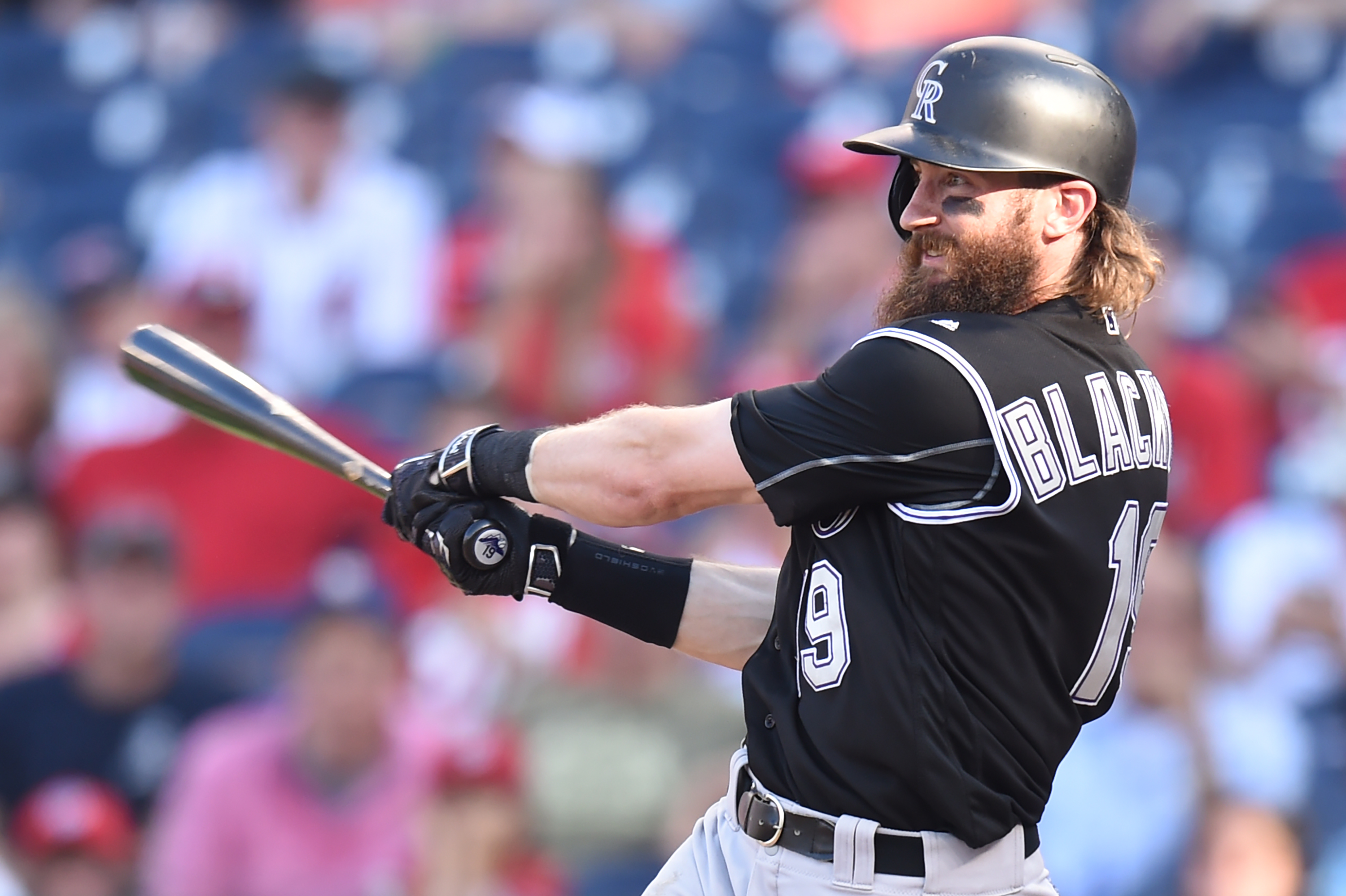 Charlie Blackmon of the Colorado Rockies looks on during the game News  Photo - Getty Images