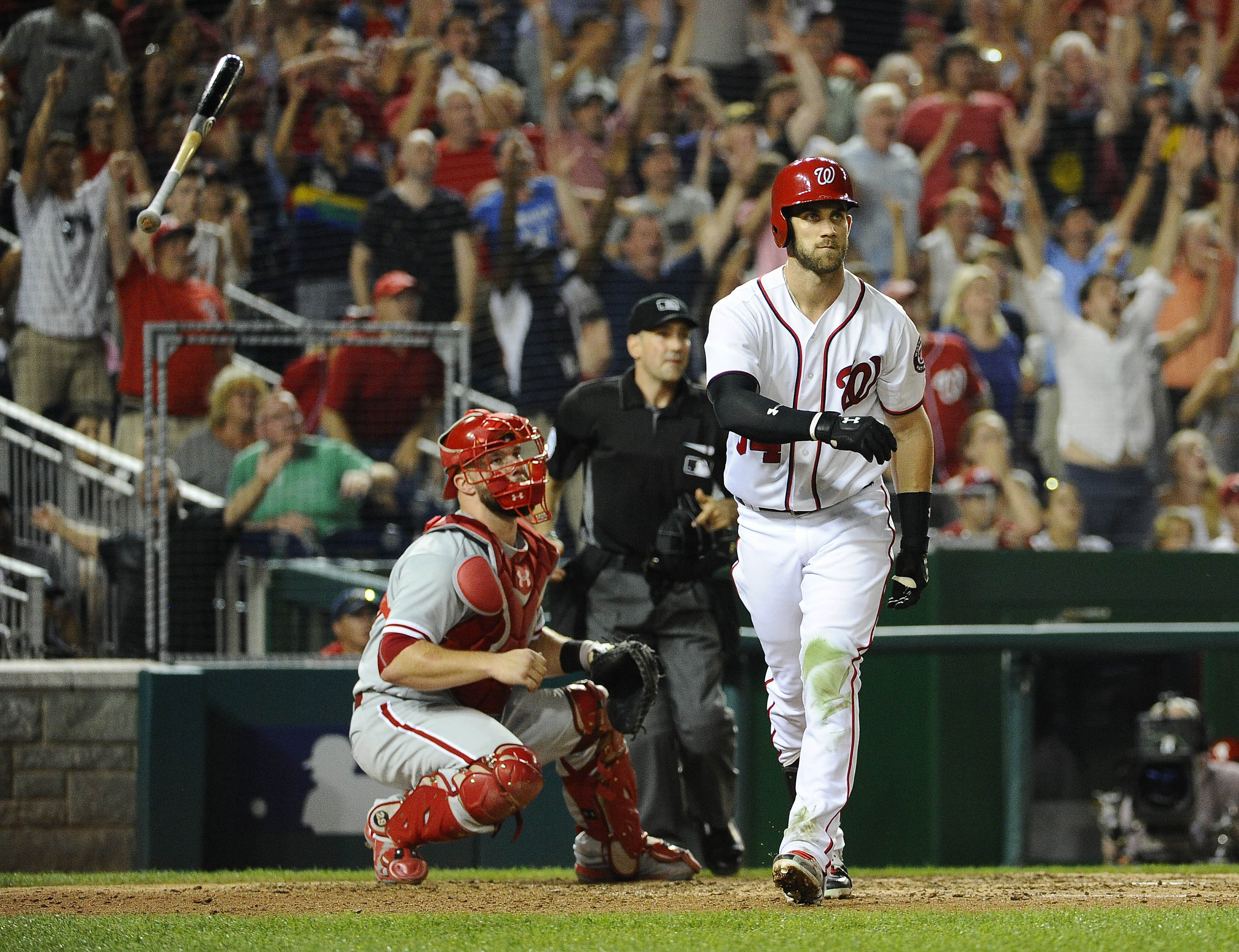 Bryce Harper hits 3 HRs in 3 ABs before grounding out – The Denver Post