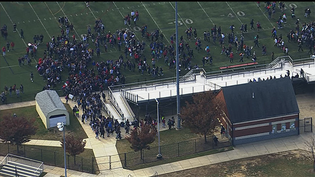 Students walk out of school, protest Tru