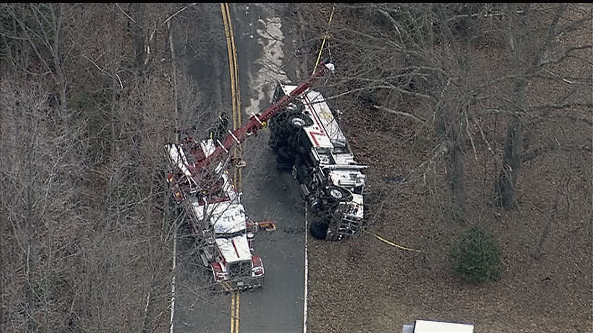 2 firefighters injured after crash in Calvert County | wusa9.com