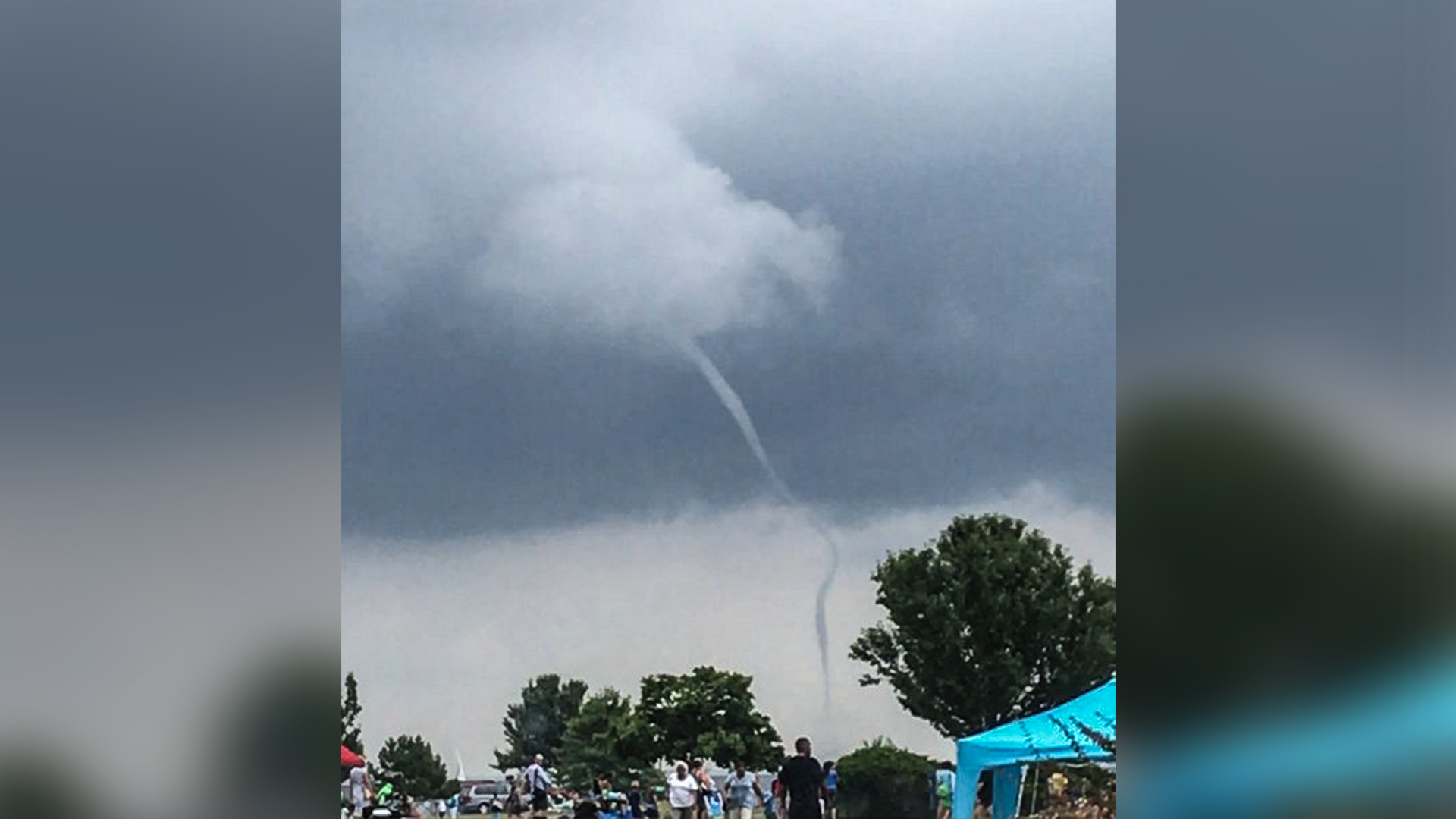 Waterspout made landfall as strong storms passed through Md. Friday