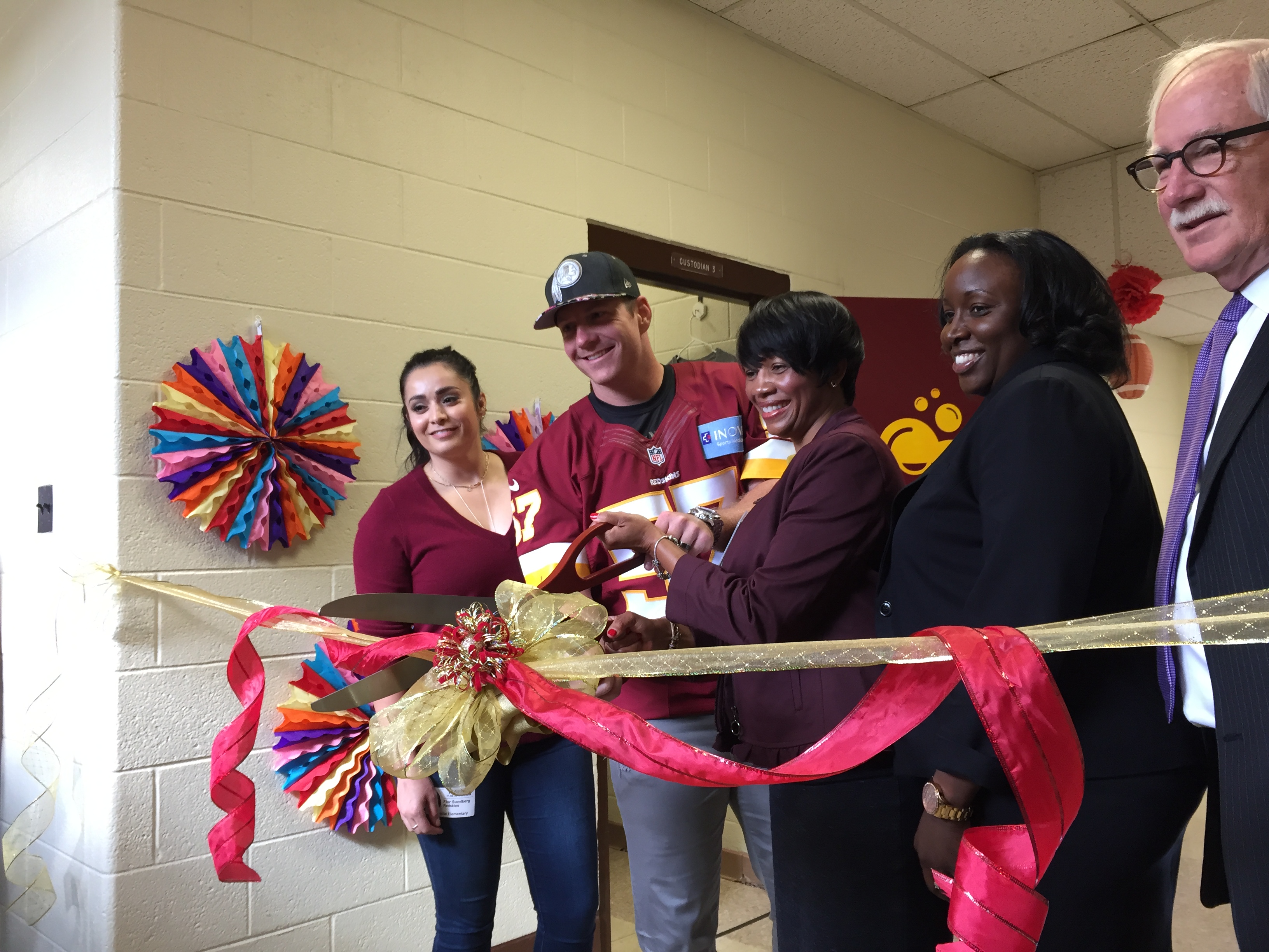 Redskins player Nick Sundberg wants to increase school attendance