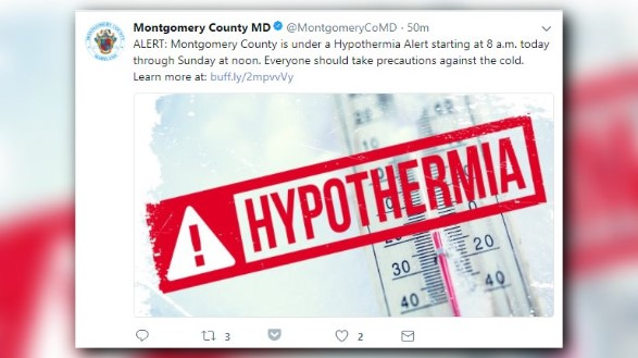 Montgomery County issues hypothermia alert | wusa9.com