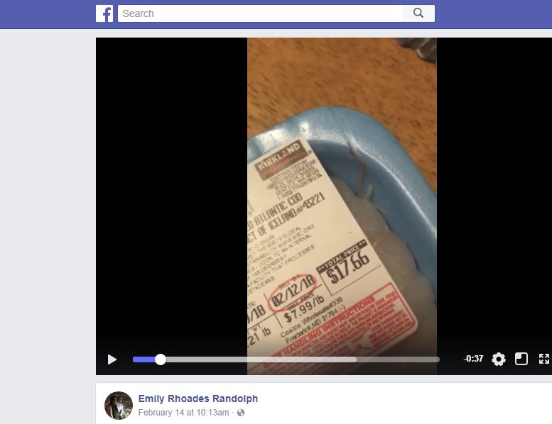 Md. woman claims she found a worm in her fish from Costco