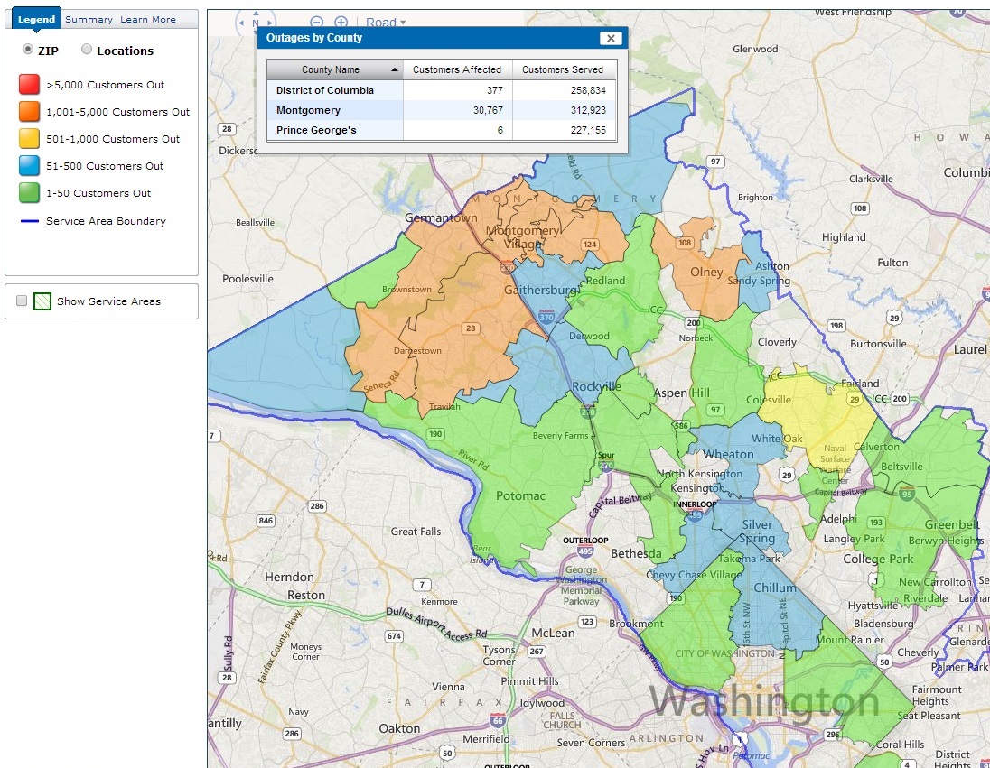 Thousands affected by power outages | wusa9.com